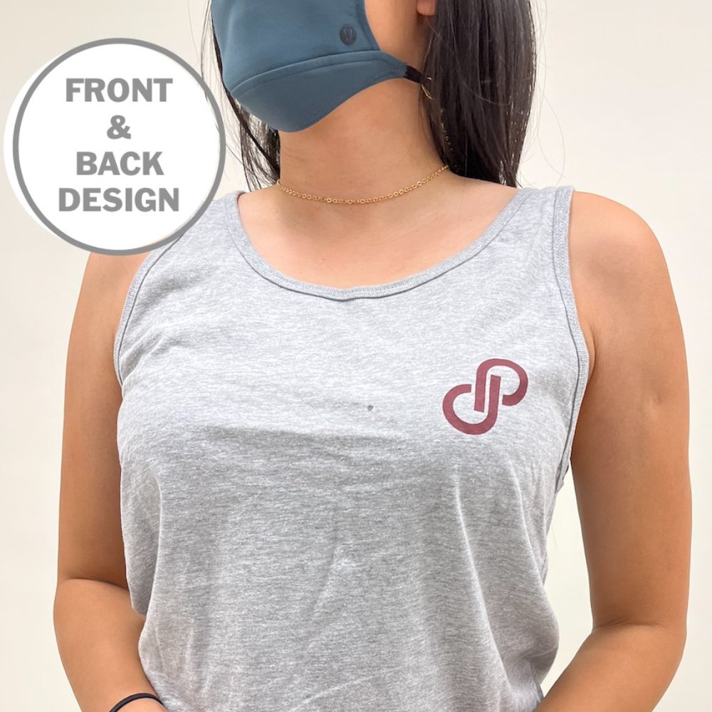 Poshmark Bella + Canvas Gender Neutral Tank Top Gray and Burgundy Size XXL
